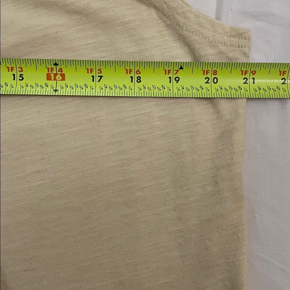 Nurture Yellow Cotton Linen Sleeveless Pullover Top Shirt Womens Size Large - Picture 5 of 7